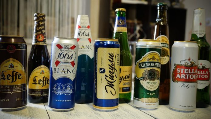 Разновидности дешёвого и дорого пива