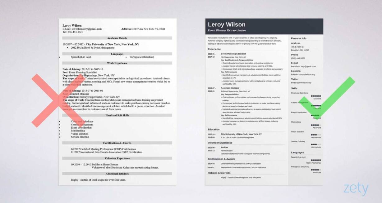 event coordinator resume templates