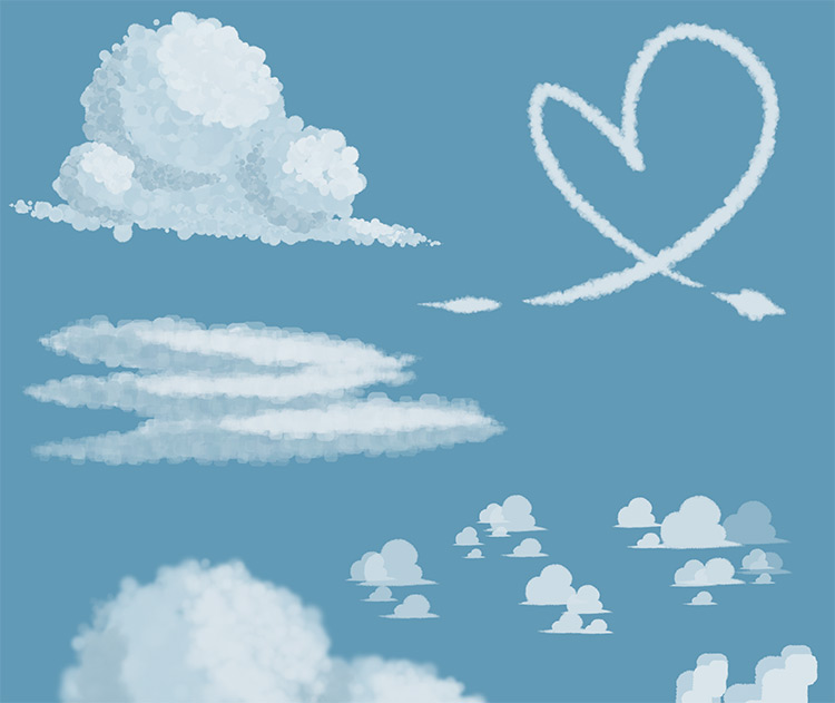 cloud brushes for firealpaca