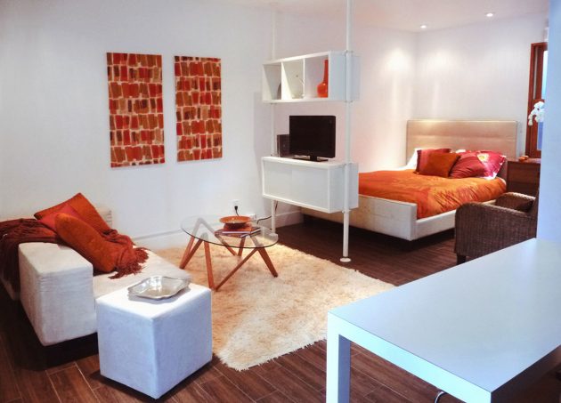 Дизайн квартиры-студии: Мебель оптимального размера