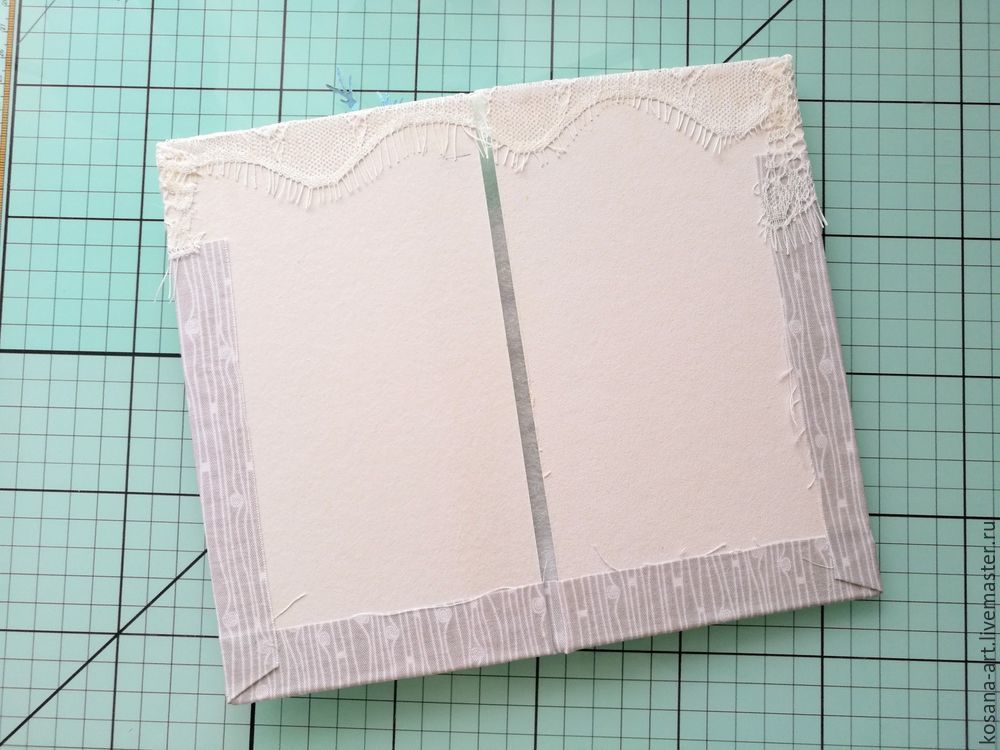 Мастер-класс как сделать нежную открытку с использованием ткани, фото № 3