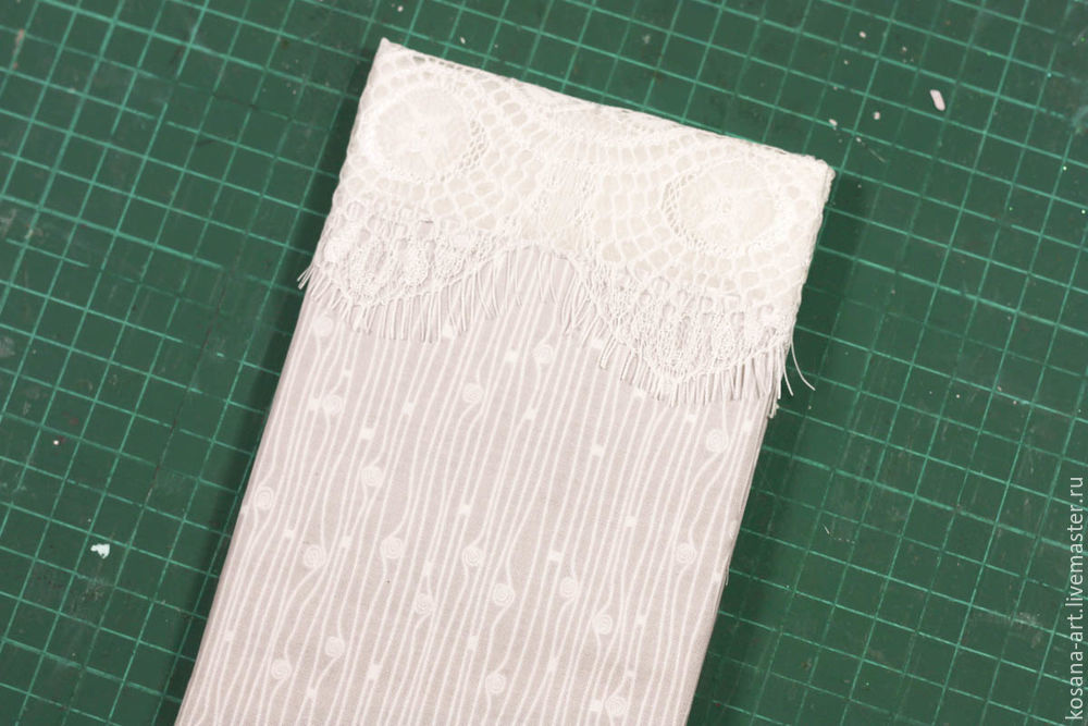 Мастер-класс как сделать нежную открытку с использованием ткани, фото № 4