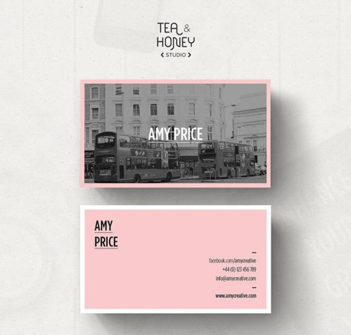 Amy Price photography business cards