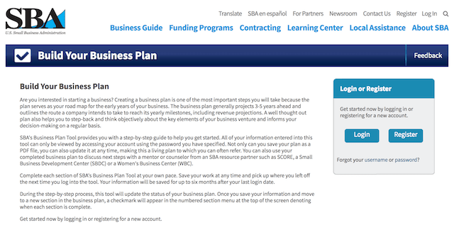 Best Business Plan Templates SBA