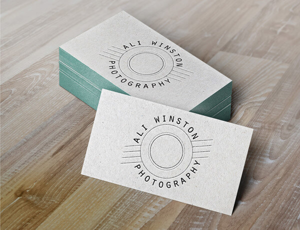 ali winston photography business cards